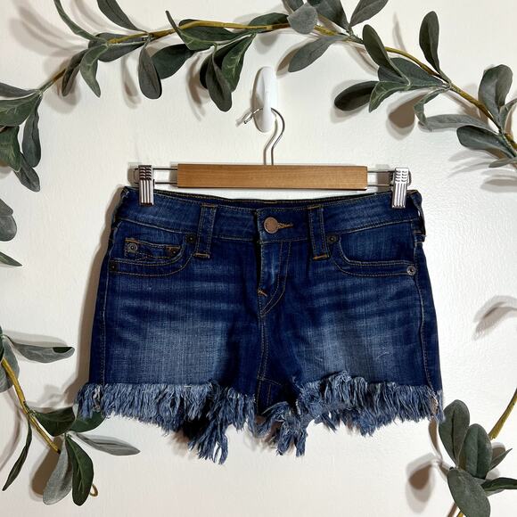 Lucky Brand Keira Fray Hem Denim Shorts LAST CALL - Picture 1 of 5